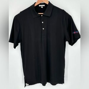 Mens Sz L Peter Millar Polo Black Shirt LeBonheur Children’s Hospital Patch T0